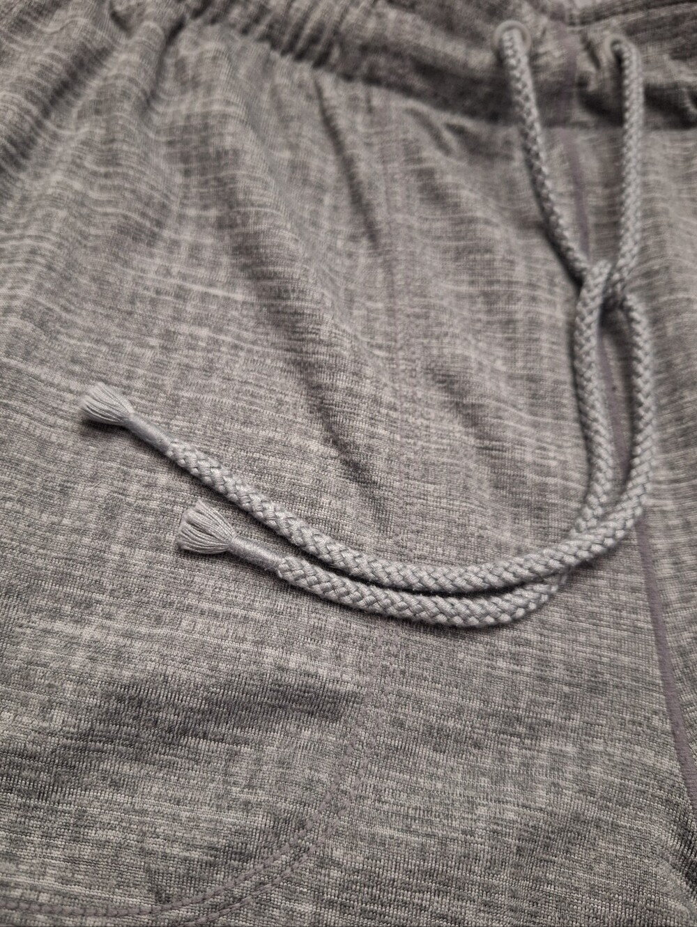 Nike Yoga Women's Textured Gray Heather Jogger Pants, Medium - Picture 5 of 10